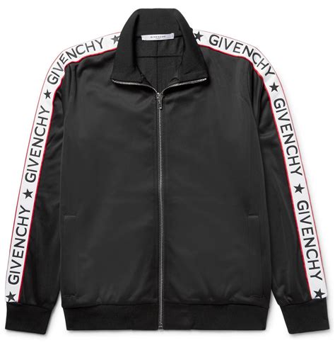 givenchy printed satin-jersey black tracksuit|Givenchy.